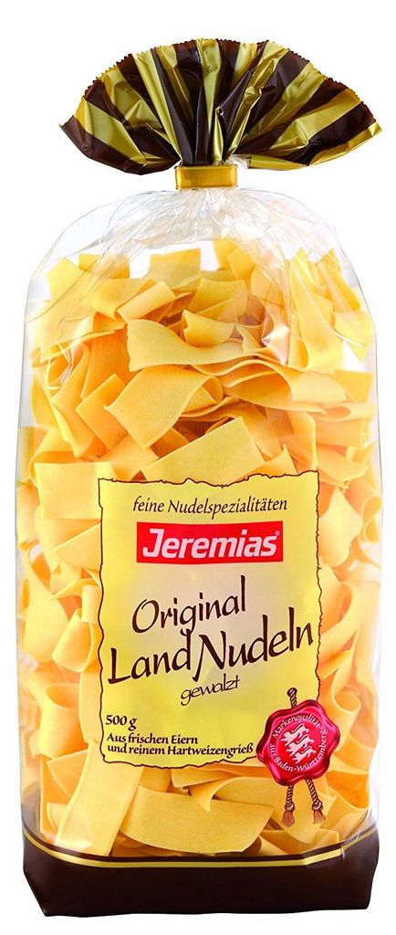 Jeremias Bandnudeln 20mm laminé Gourmet Œuf frais Pâtes de Image du produit 