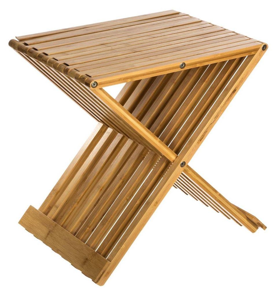 5Five Hocker - faltbar - Bambus - 40 x 32 x 45 cm Produktbild 