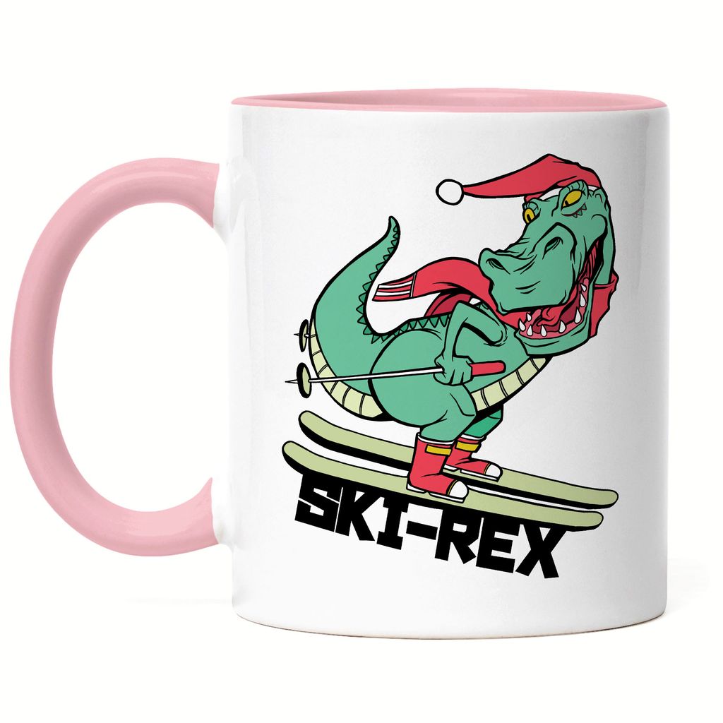 Ski Rex Tasse Rosa Skibrille Skifahrerin Wintersport Ski Skipiste Sport Bewegung Skifahren Skilift Skianzug Rex