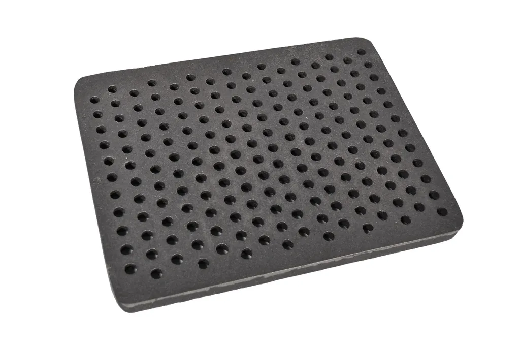 Griglia per Camino Ghisa 31x24 cm SEZAM - Piastra Cenere Quadrata