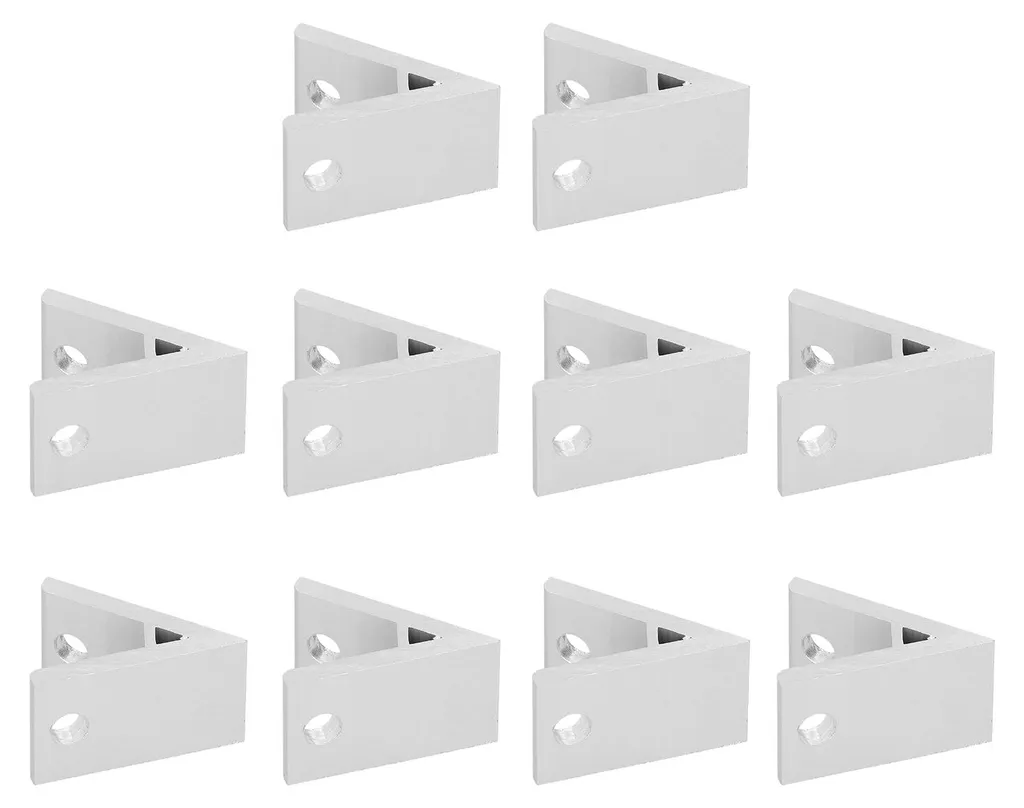 10 Équerres d'angle en aluminium pour profilés 2030404550604040-45° - 6