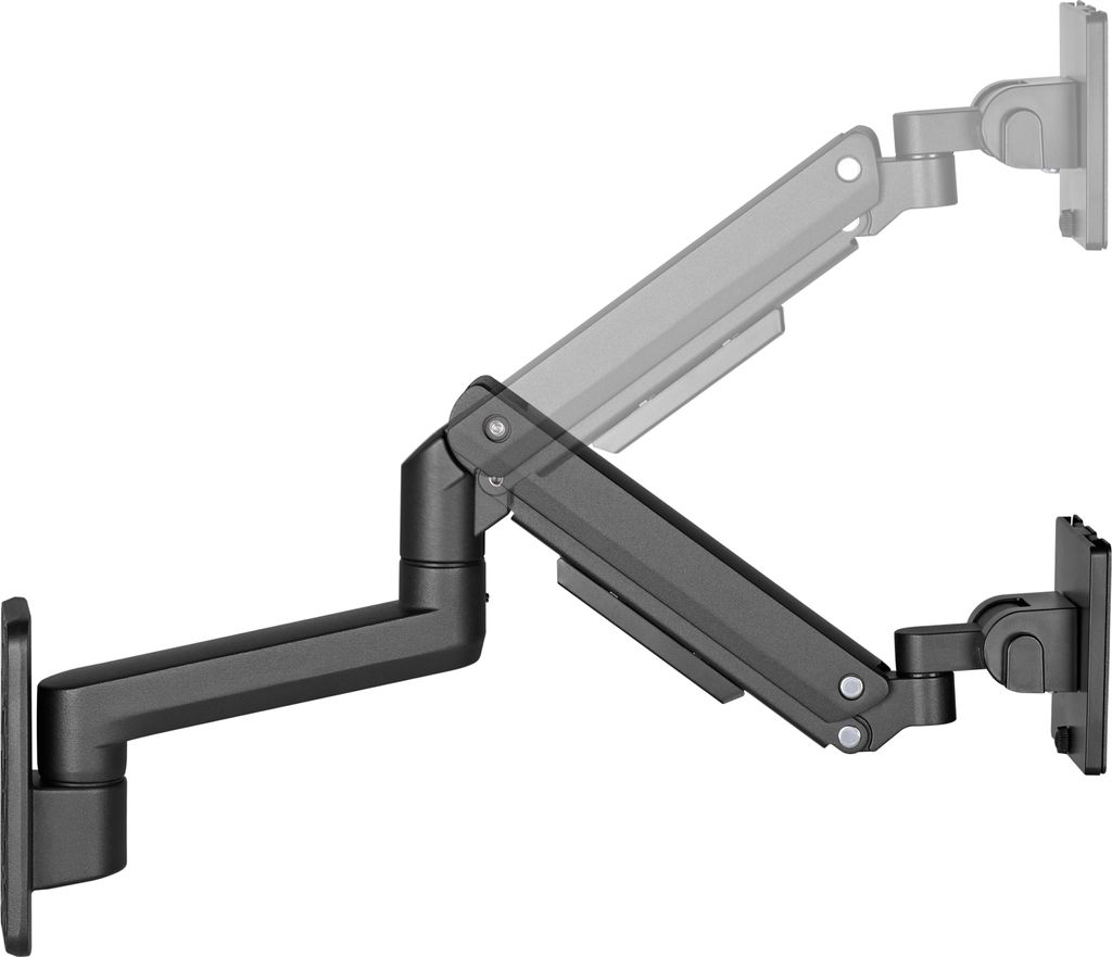 Ergonomische höhenverstellbare Monitor Wandhalterung bis 49 Zoll, Xantron PRO-WallGS