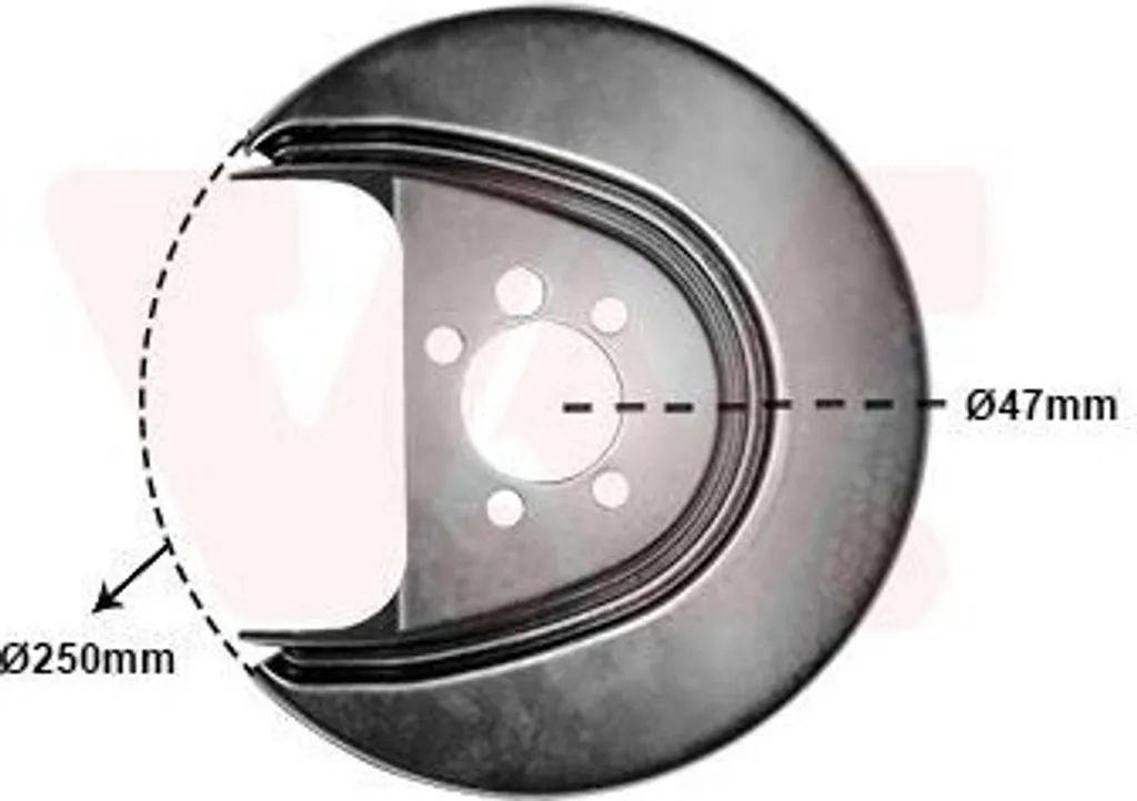 Piastra dell'indotto VAN Wezel (5829373) Piastra dell'impianto frenante