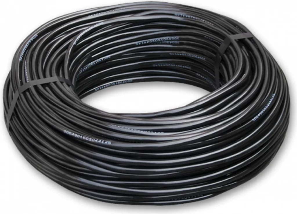 Tuyau 4x7mm anti-algues pour micro-asperseur noir 200m arrosage sans bouchon