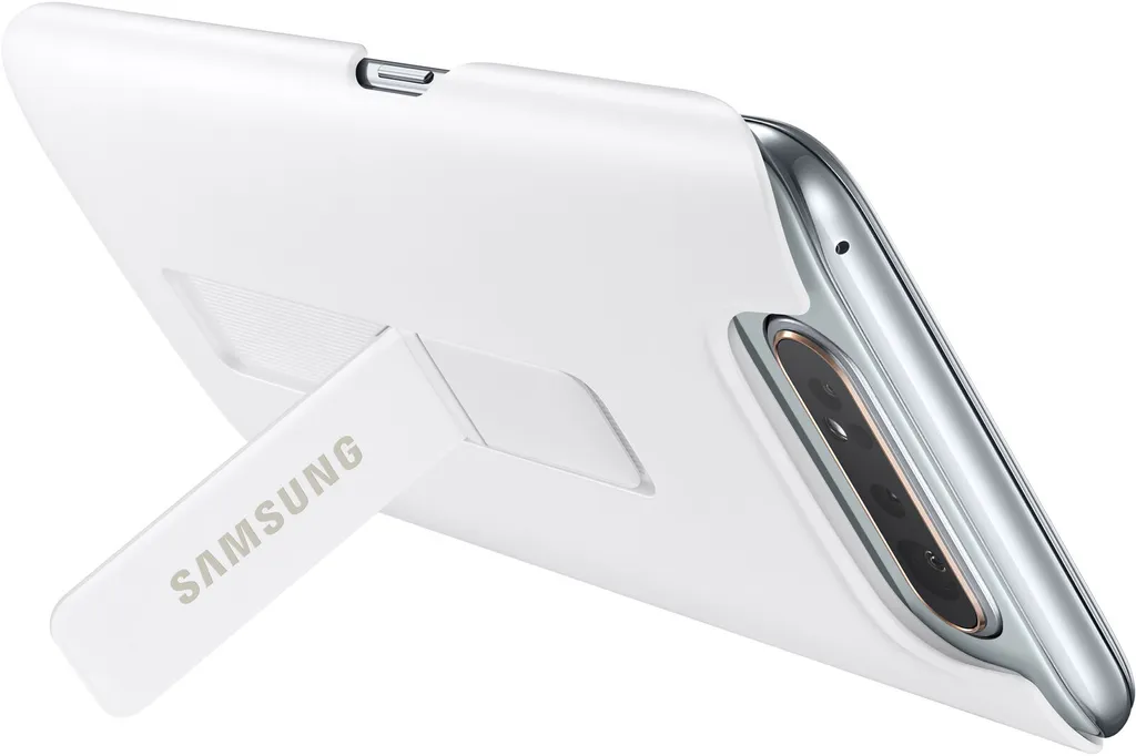 SAMSUNG EF-PA805CW Coque Arrière avec Stand pour Galaxy A80 Blanc - 10