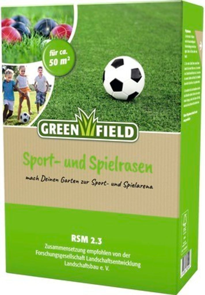 Rasensamen Greenfield Sport- & Spielrasen 1 kg 50 m² Produktbild 