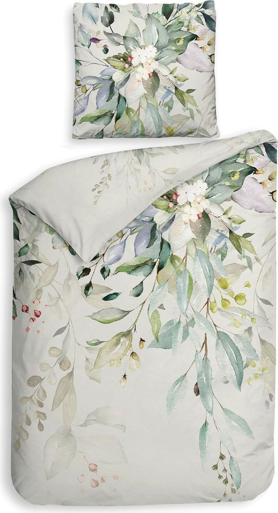 Heckett and Lane Rein Bettwäsche 155 Green Bettwäsche 1 x Produktbild 