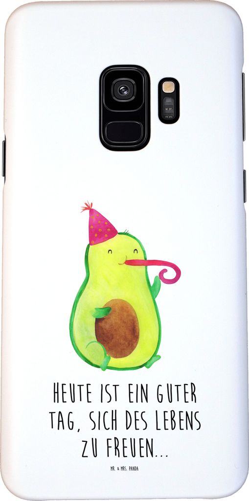 Mr. & Mrs. Panda Samsung Galaxy S9 Handyhülle Avocado Feier - Weiß - Geschenk, Fete, Geburtstag, Cover, Gute Laune, Handy Schutzhülle, Party, H...