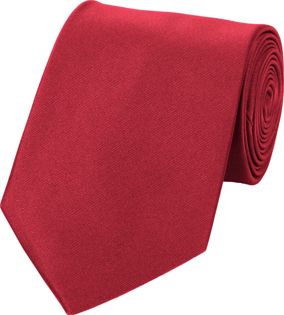 Fabio Farini - 1 Stück Herren Krawatte Rot - verschiedene Rote Männer Schlips in 8cm Breit (8cm), Rot - Brick Red