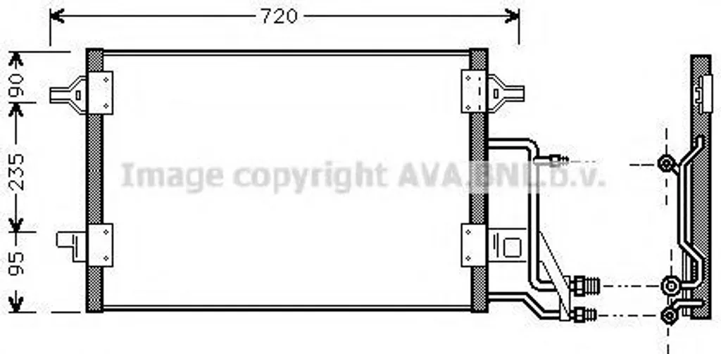 Condenseur de climatisation PRASCO (AI5140) - VW Passat Variant (3B5)