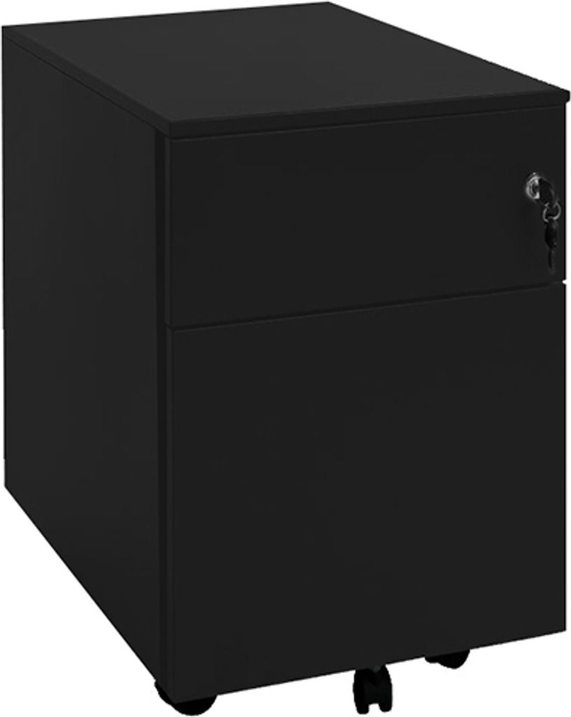 Rollcontainer Bürocontainer mit Hängeregistratur 55 x 40 x 59 cm Schwarz 505901