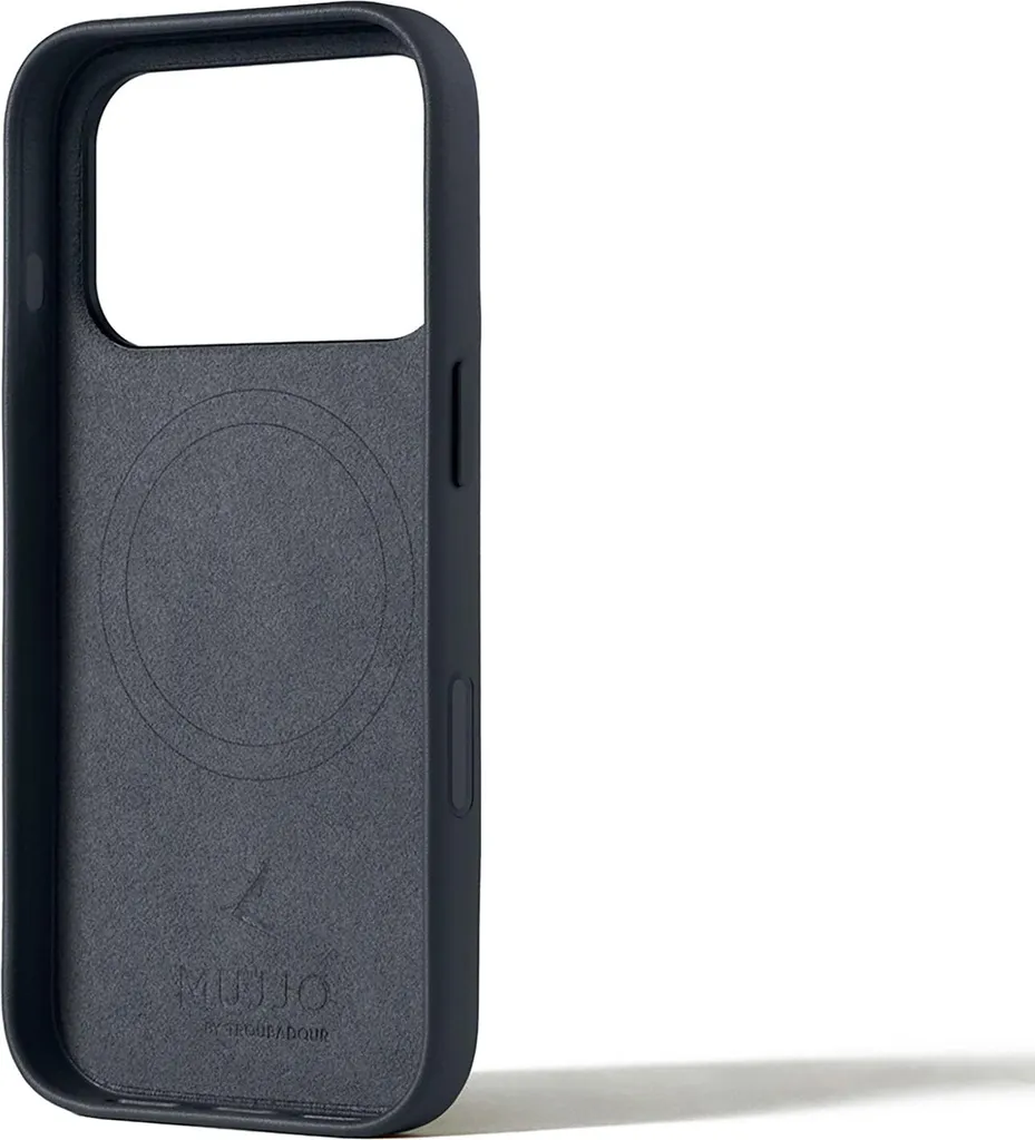 Coque iPhone 17 Pro Mujjo Gris pour un Usage Professionnel Chic - 4