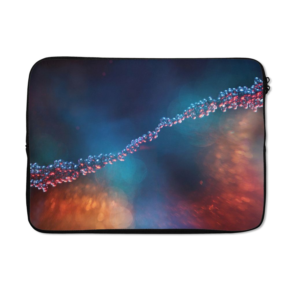 MuchoWow Laptop Hülle 13 Zoll Metallmoleküle Laptoptasche - Laptophülle - Sleeve - Rundumschutz