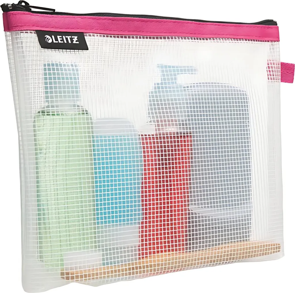 Borsa Cosmetica LEITZ WOW Traveller Rosa Trasparente 4014-00-23 - 1