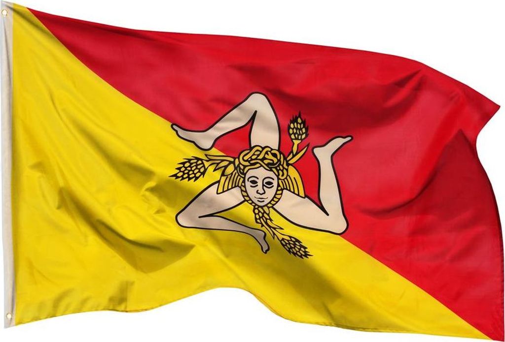 PHENO FLAGS Bandiera Sicilia 90 x 150 cm Bandiera Italia Immagine del prodotto 