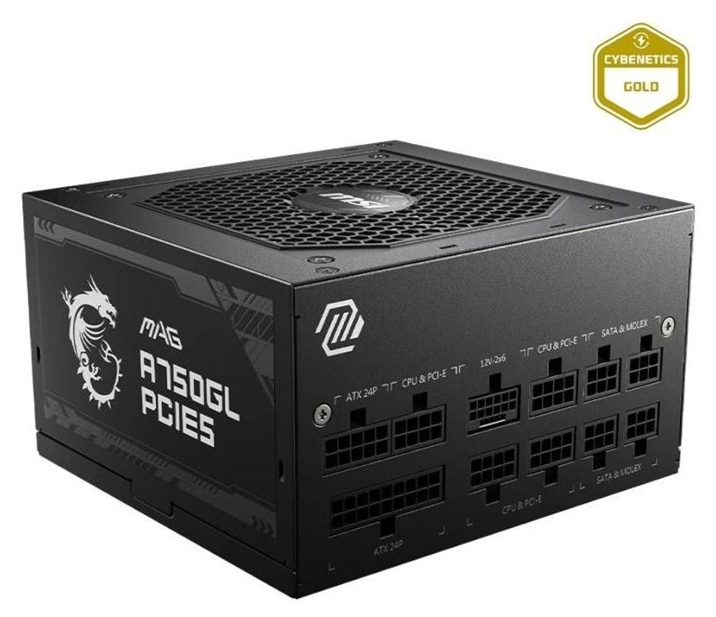 MSI Fuente Alimentación MAG A750GL PCIE5 II 750ATX Imagen del producto 
