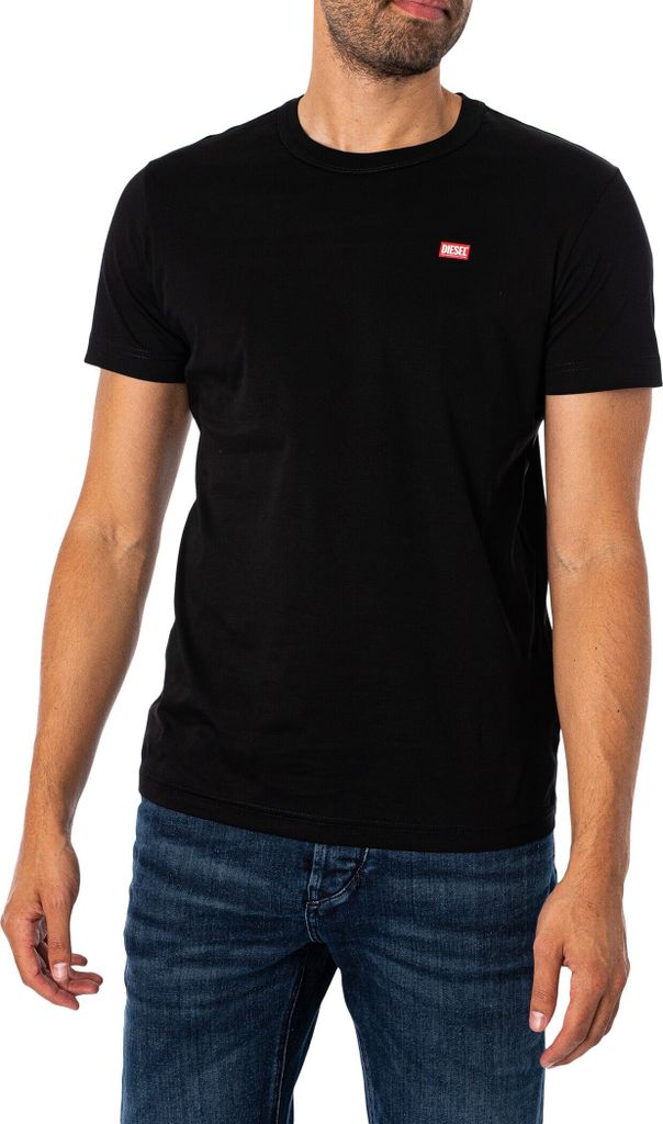 Diesel T-Shirt mit Miegor-Logo, Schwarz XL