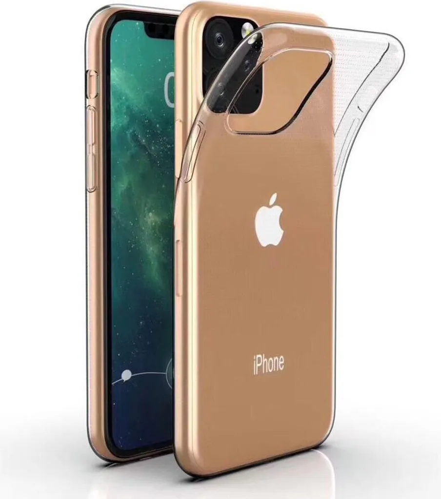 Cyoo Clear Ultra Slim Telefono cellulare protettivo Custodia in Silicone Cover sottile per iPhone 12 Pro Max 6.7"