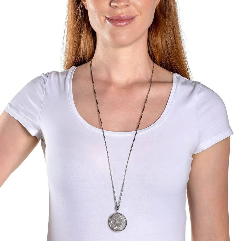 Collier Antonella X-Mas Spec en or rose avec pendentif flocon scintillant