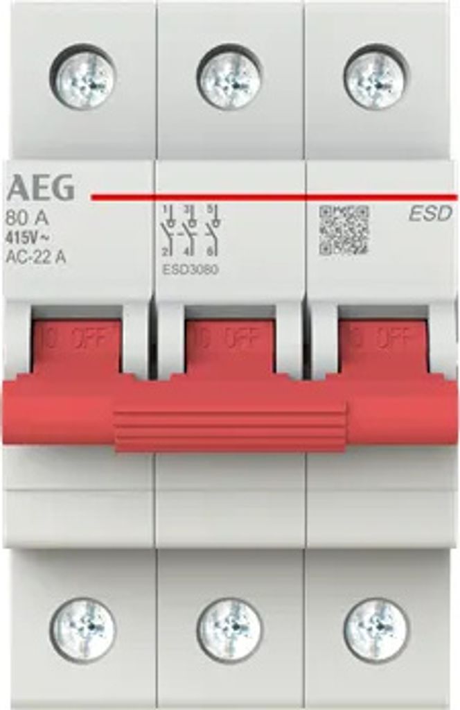 AEG ESD3080 Lasttrennschalter 3P, 80A 2CDE283088R0080