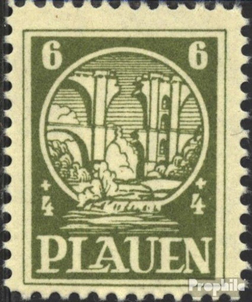 Briefmarken Plauen im Vogtland 1945 Mi 2y postfrisch Freimarken