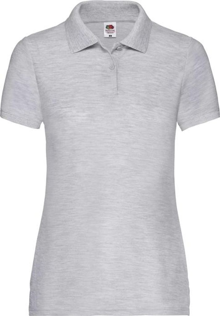 Damen-Poloshirt, Kurzarm - FOL 65/35 POLO/W - h.grey - Größe S