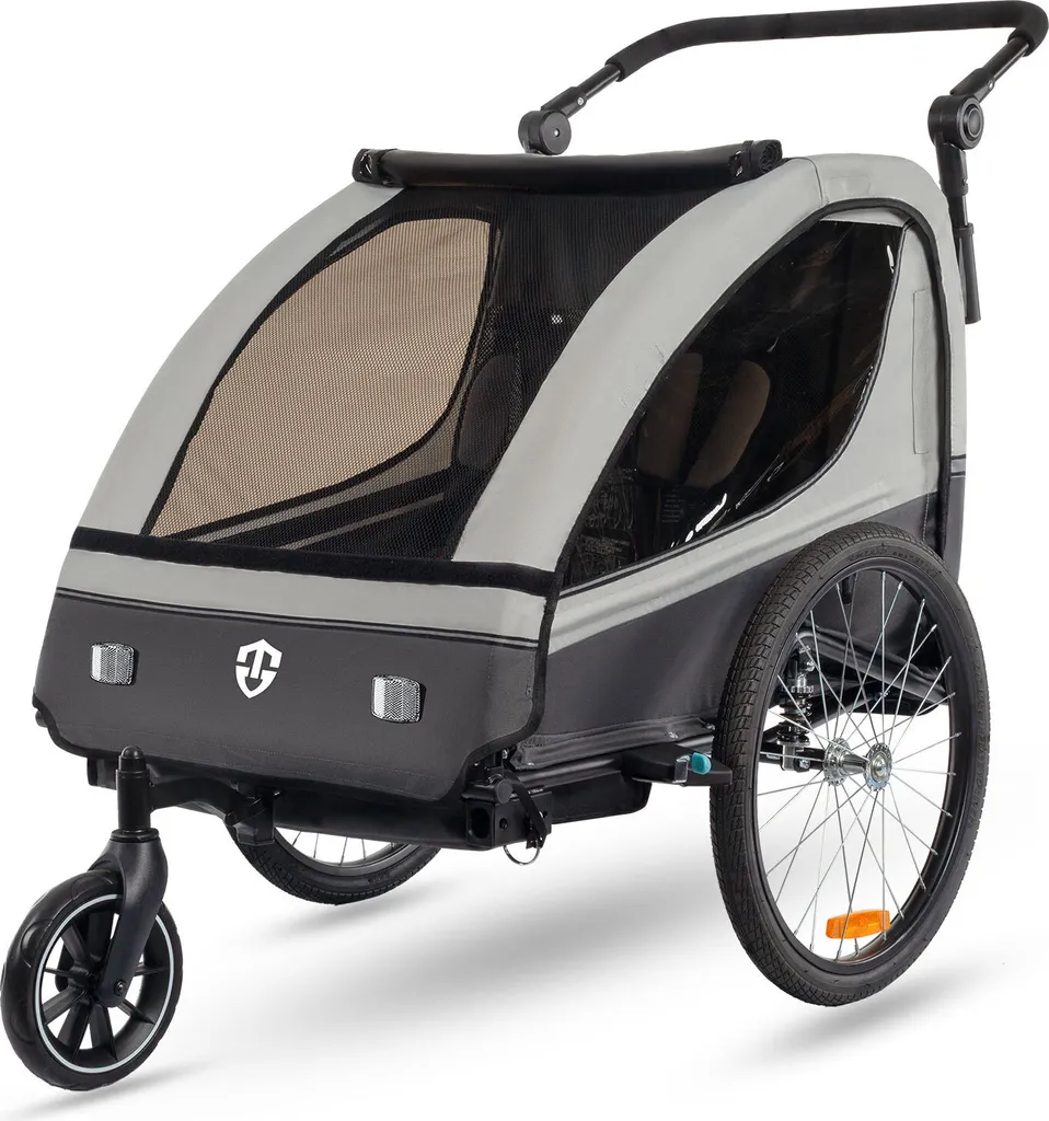 Remorque Vélo Enfant Suspendue pour Protéger le Dos et Assurer le Confort