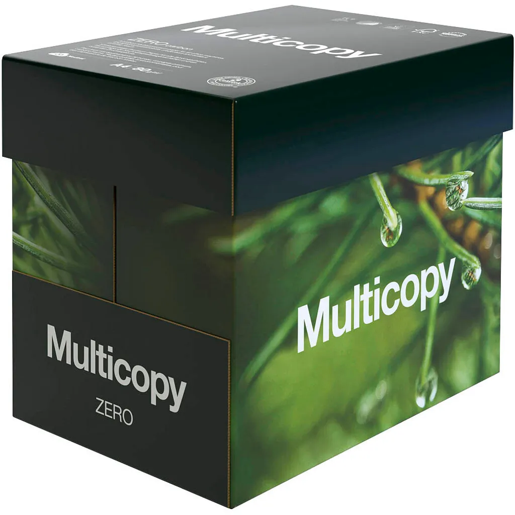 Papier Imprimante A4 Multicopy Zero 80g pour Bureaux - 2500 Feuilles