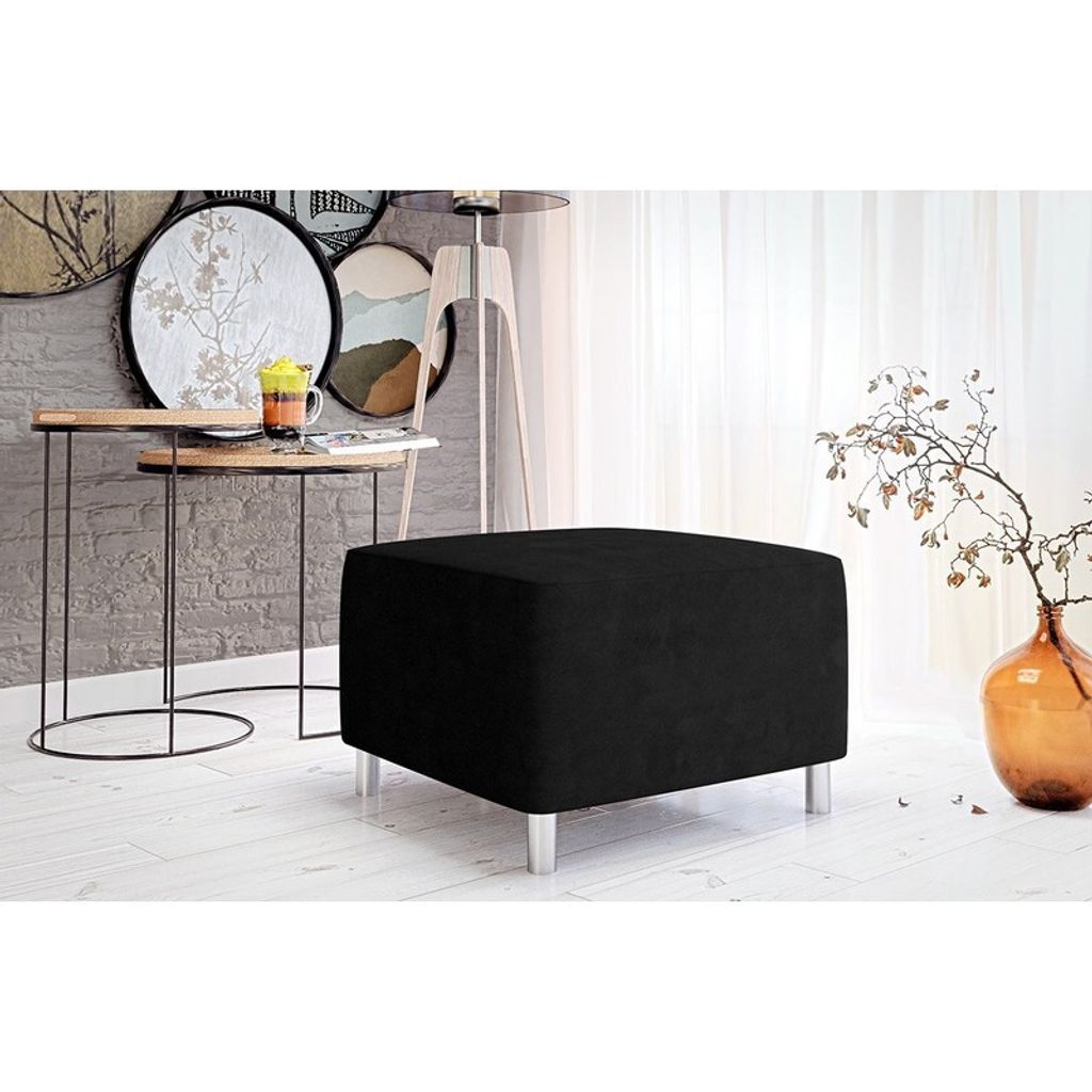 Pouf ELZA – nero Immagine del prodotto 