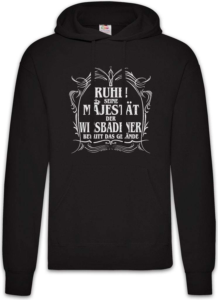 Urban Backwoods Seine Majestät Der Wiebadener, Herren Hoodie, Farbe: Schwarz, Größe: 3XL