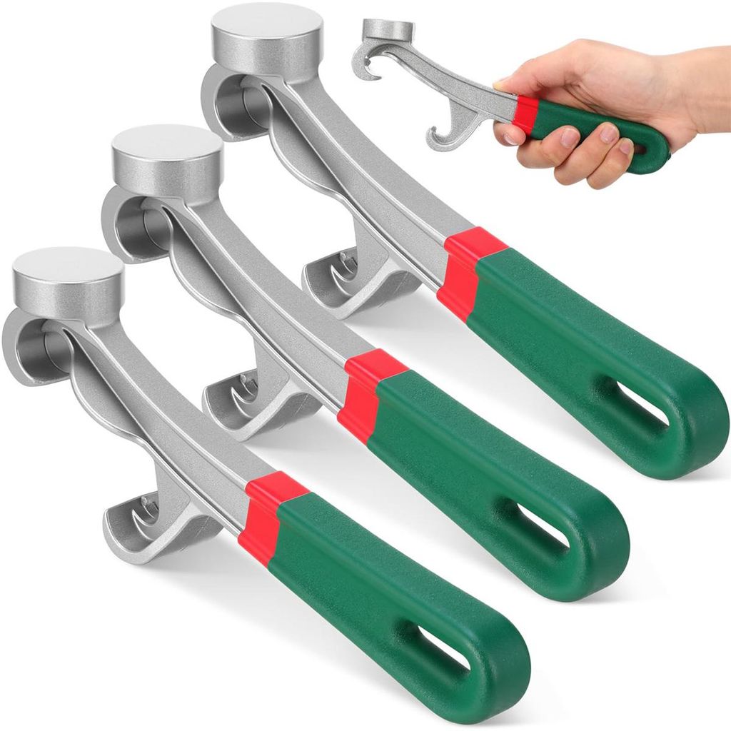3pcs universeller eimeröffner deckelöffner aluschlüssel grün rutschfest für farbe und kunststoff 210mm