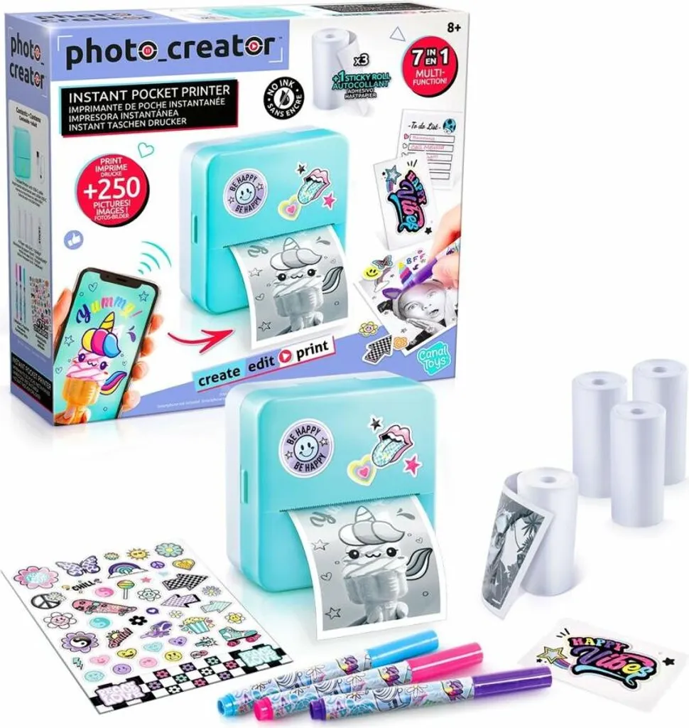 Imprimante Photo Portable Bluetooth Canaltoys pour Smartphone et Tablette