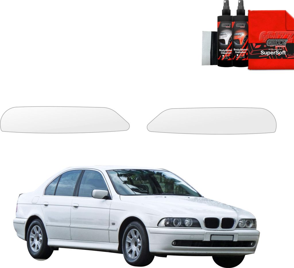 2in1 Schutzfolie für Scheinwerfer - BMW 5 E39 Sedan (1995-2003) Grizz Protector
