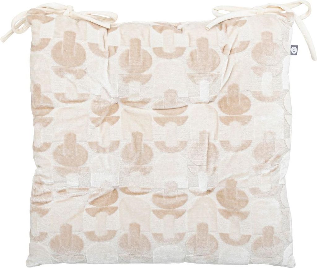 Stuhlgalette "luna" jacquard leinen 38x38cm - Atmosphera créateur d'intérieur
