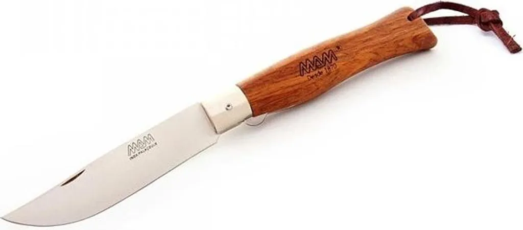 Couteau de poche pliant MAM DOURO bois de bubinga et son étui cuir