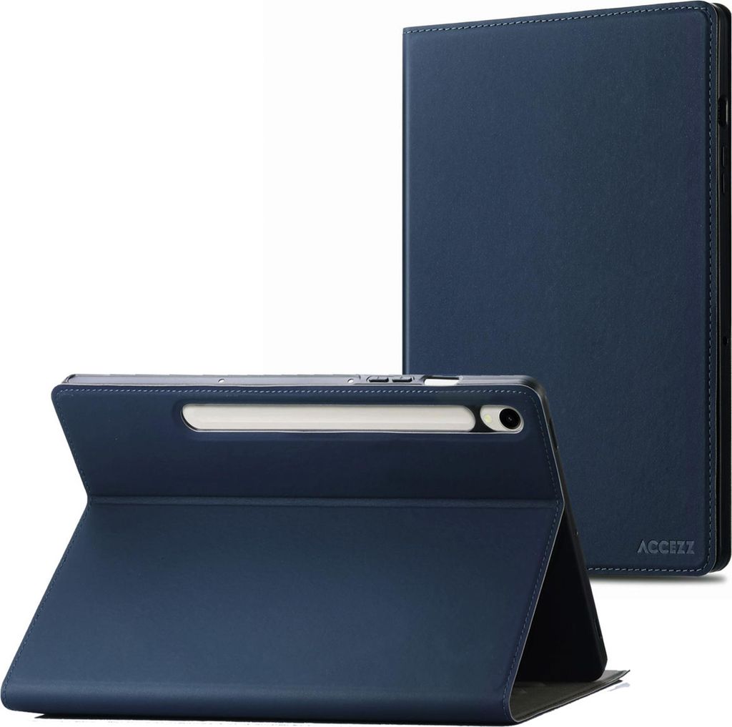 Accezz Classic Klapphülle Samsung Galaxy Tab S10 Ultra / Tab S9 Ultra - Dunkelblau