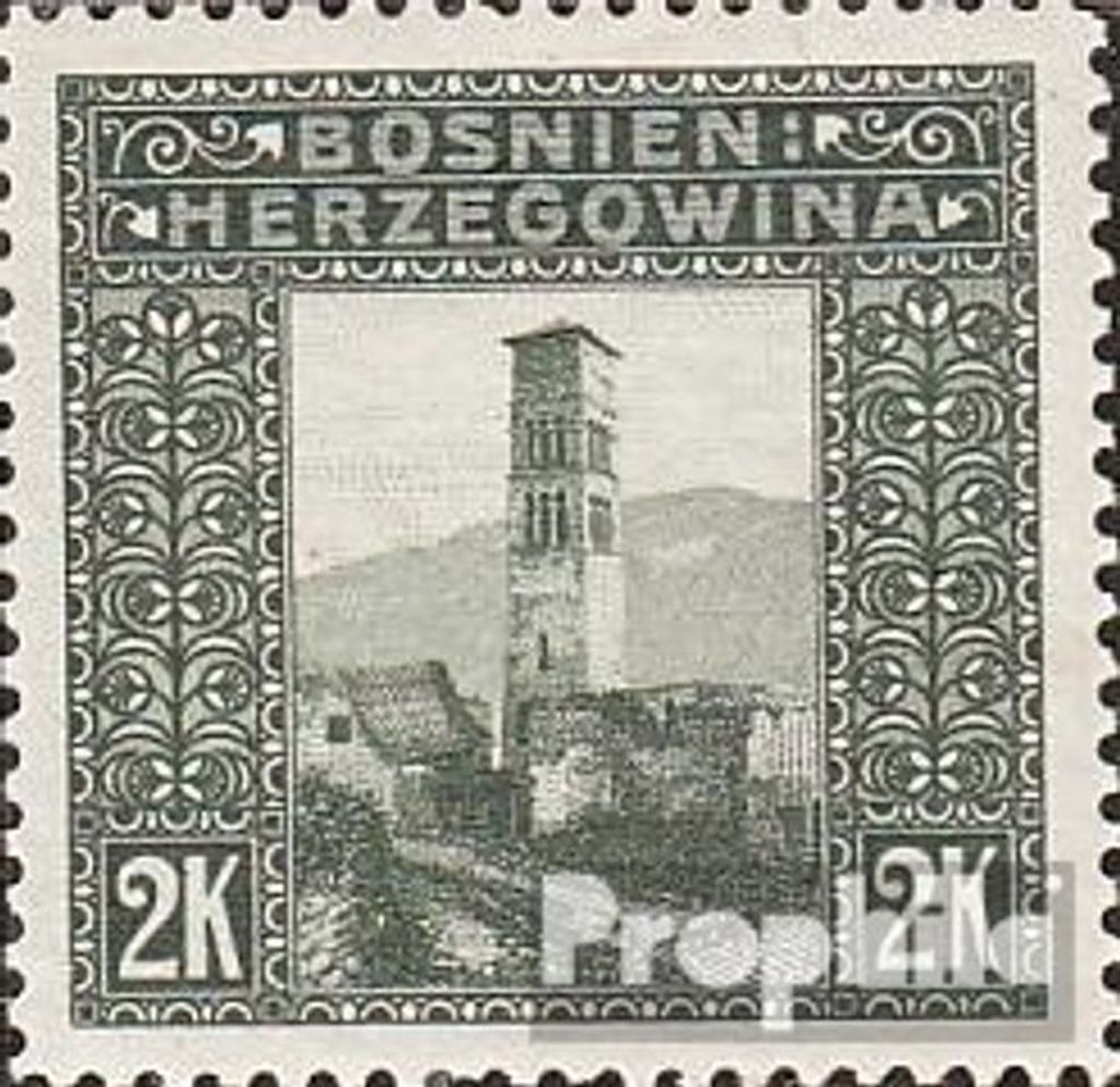Briefmarken Österr.-Bosnien-Herzeg. 1906 Mi 43 gestempelt Ansichten