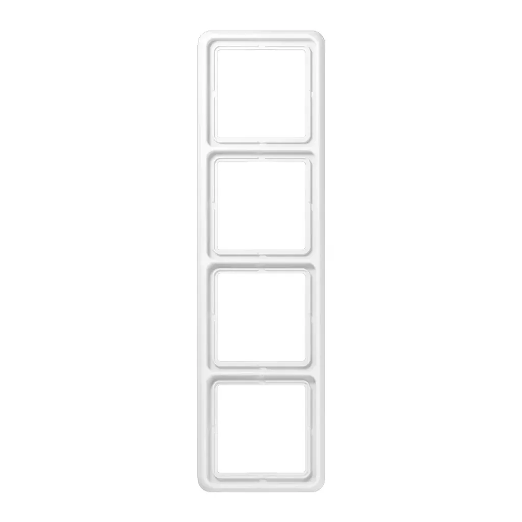 Cadre quadruple blanc alpin CD 584 WU WW Jung horizontal et vertical