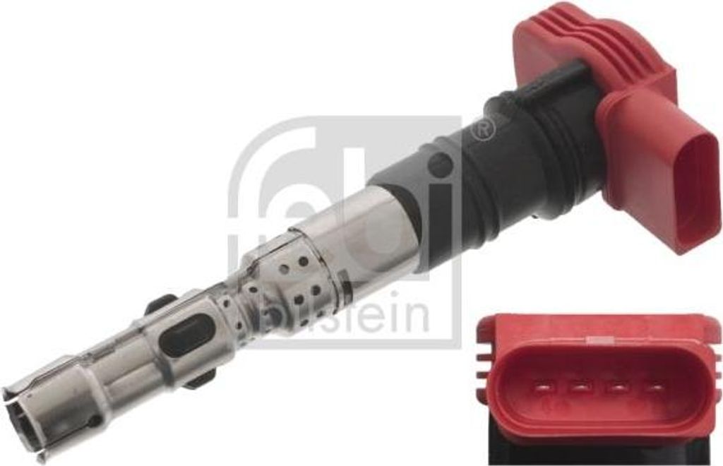 FEBI BILSTEIN 46602 Zündspule OE 077905115E kompatibel mit Jetta, C8, C-Klasse, Voyager, Touareg, A8 4E, A6 4F, A4 8H, A4 8E