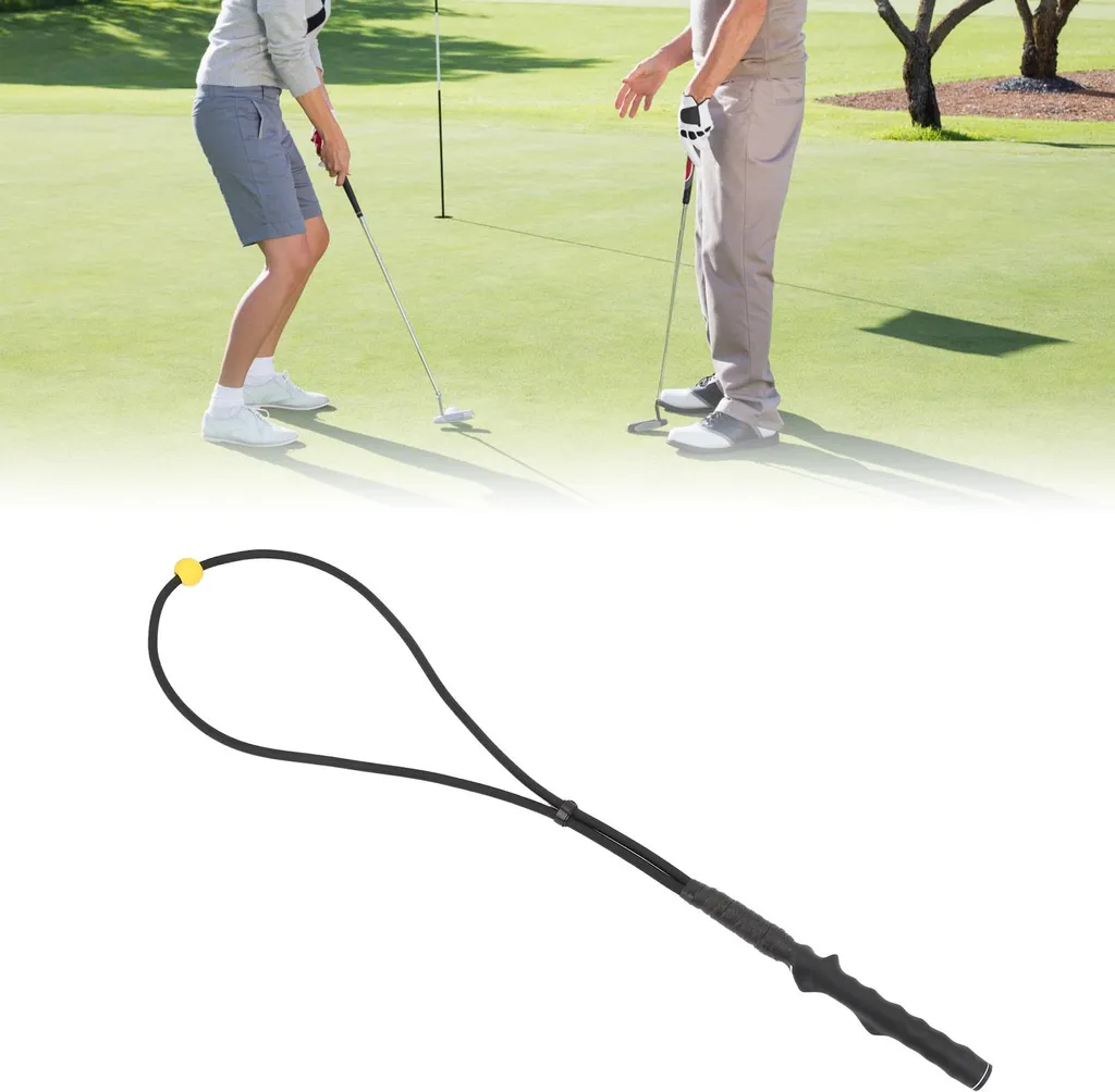 Corde d'exercice de golf avec poignées ergonomiques pour débutant - 3