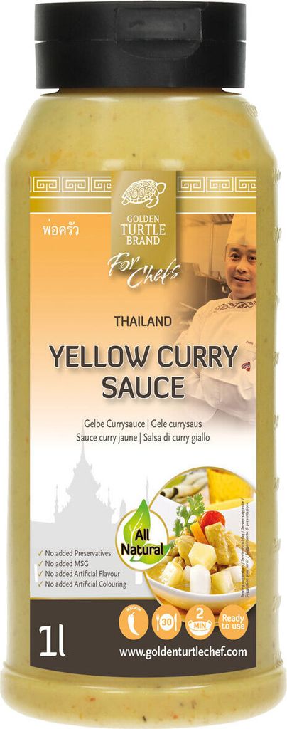 Golden Turtle Chef gelbe Thailändische Currysauce mild 1000ml
