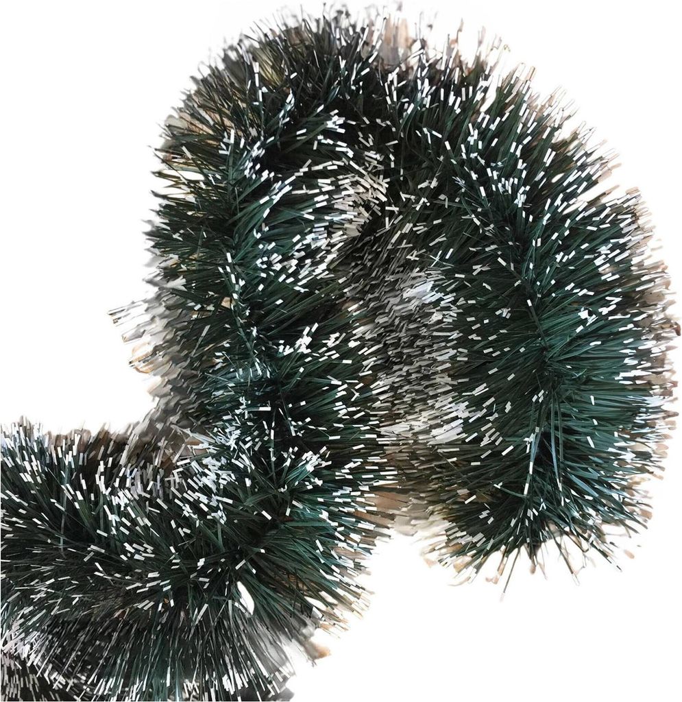 Weihnachtsdekoration Ddavi, Weihnachtsdekor, Weihnachtsornament, Festliche Dekoration, Italy, 1000x10 h10 cm, Grün und Weiß