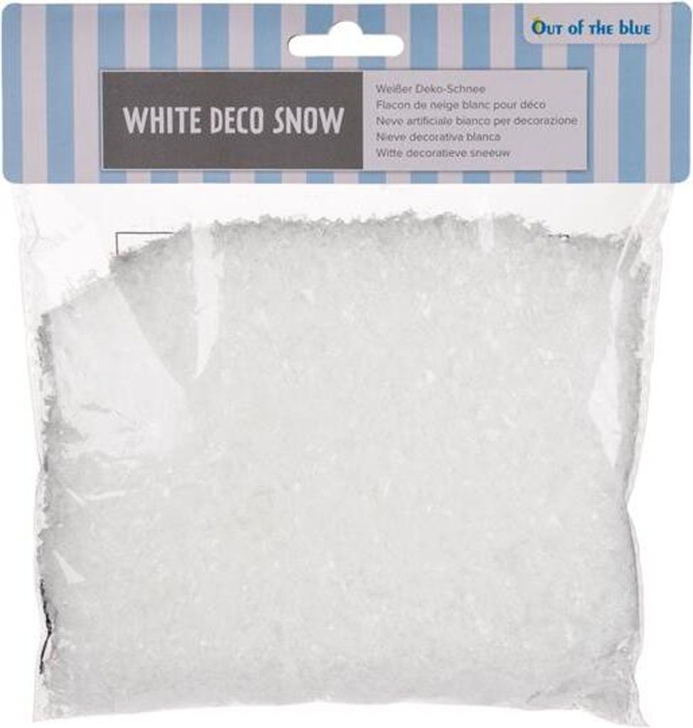 Weißer Deko-Schnee ca. 85 g Kunstschnee für Winterdeko