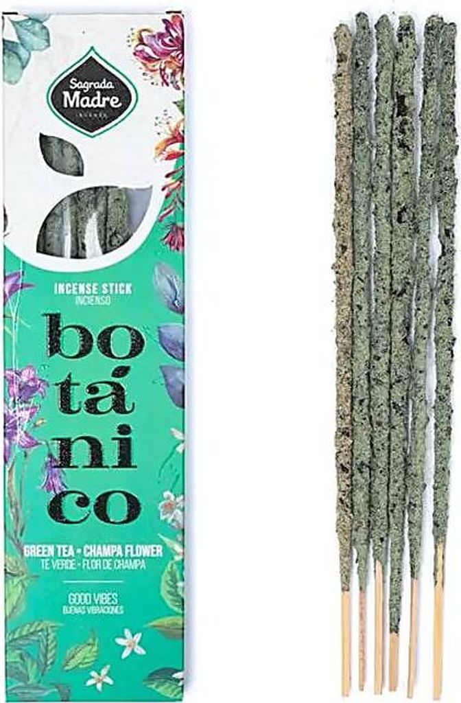 Sagrada Madre Botanico Räucherwerk Grüner Tee & Champa -- ±20g kaufen online