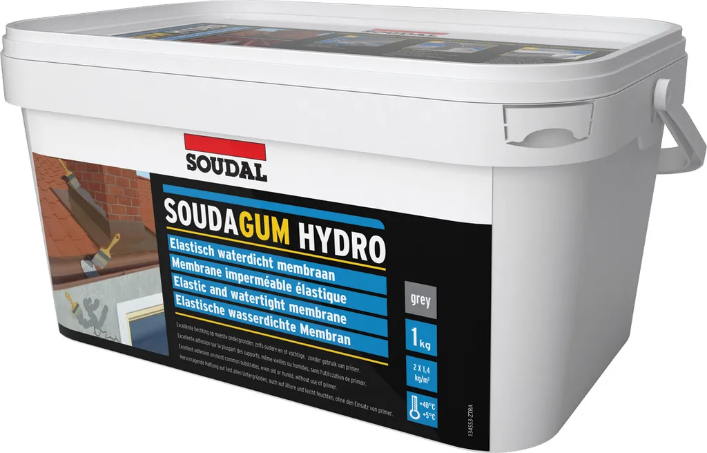 Kit Riparazione Soudal Soudagum Hydro 1kg Grigio | Membrana Liquida