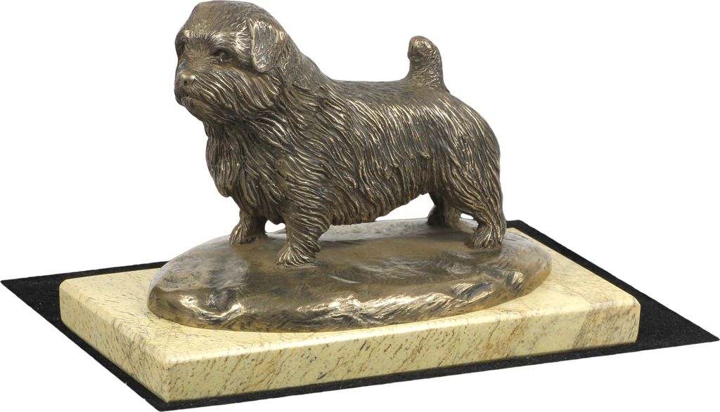 Norfolk Terrier - Hundestatue, Hundesilhouettefigur, Trophäe für die Hundeausstellung der Marke Art-Dog