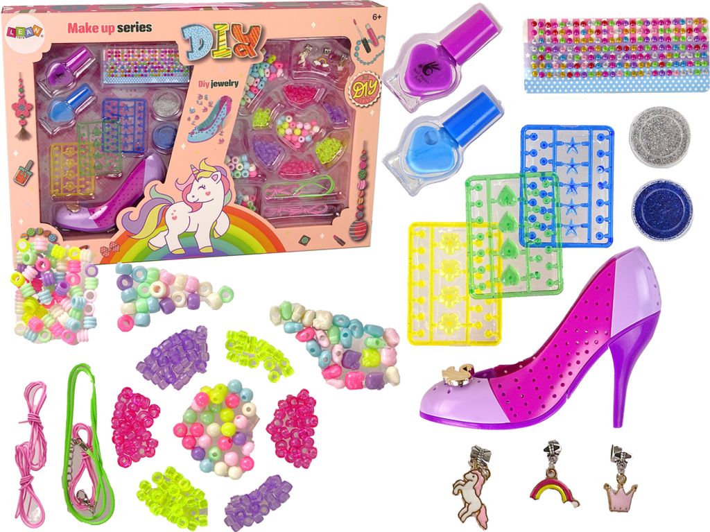 Leantoys Buntes Nagel- und Schmuckset