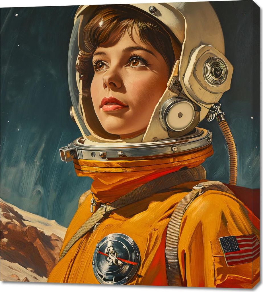 Bild 90x100cm Pionierin des Kosmos
