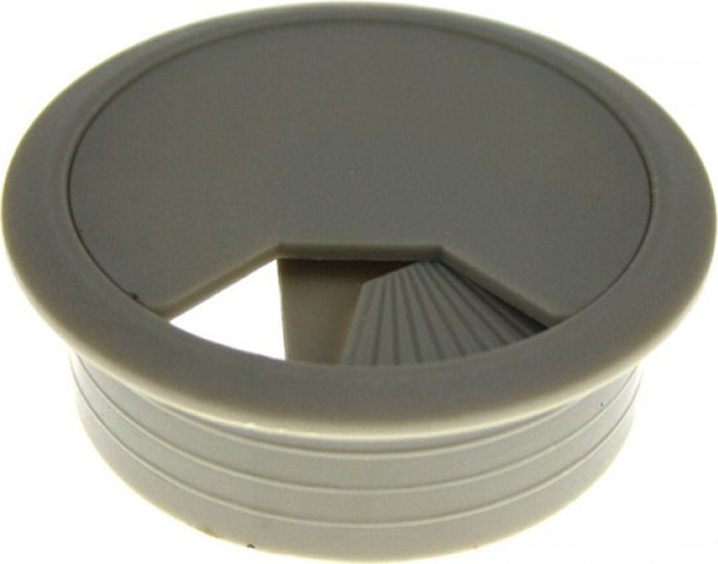 Kabeldurchlaß 80 mm grau Kabeldurchführung Kabeldose Kabelführung Kunststoff
