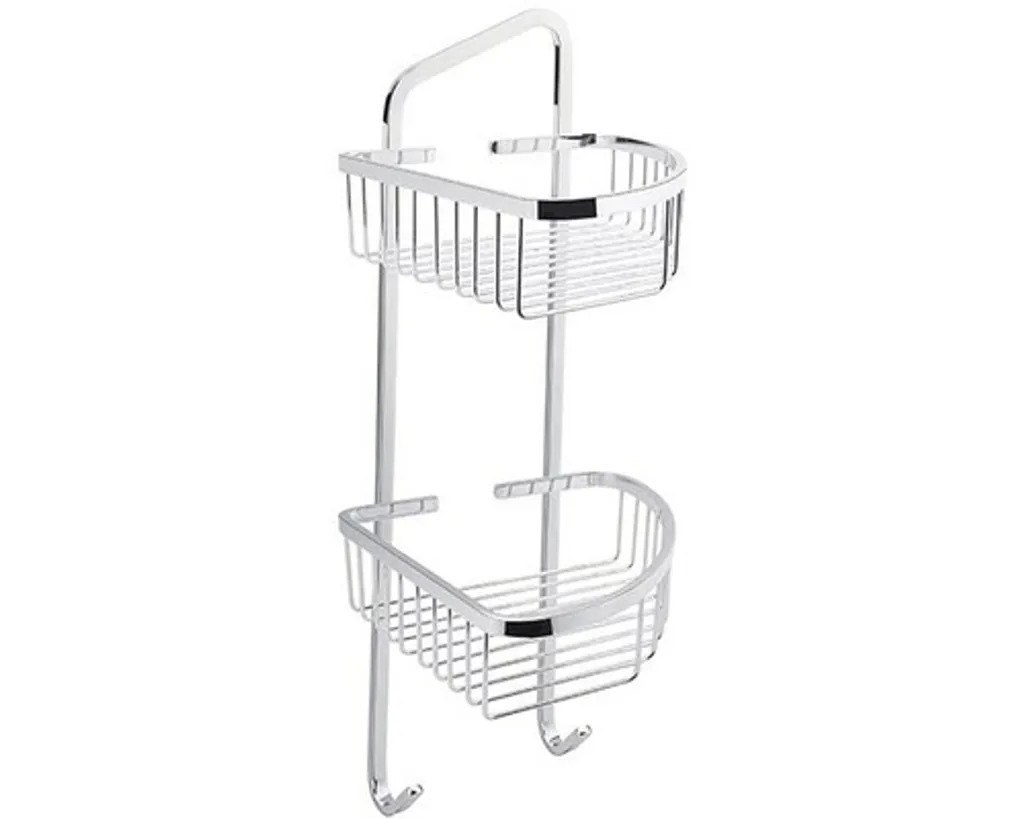 Scaffale Angolare Nimco Inox | 2 Livelli a Filo per Alte Prestazioni